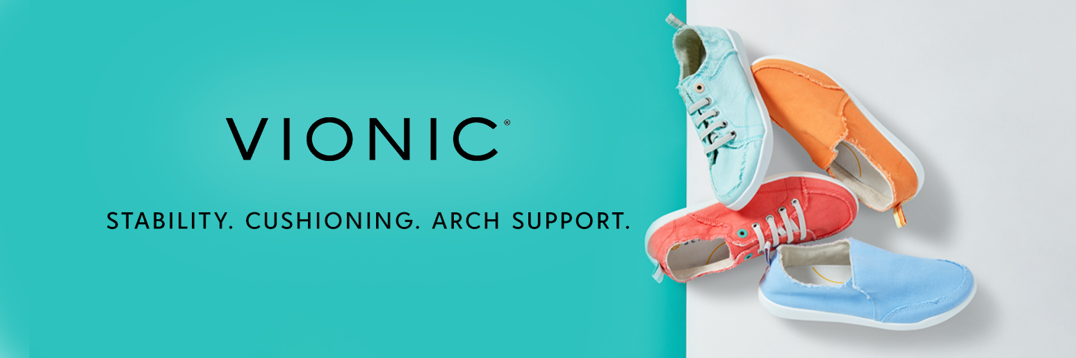vionic - stability. cushioning. arch support.