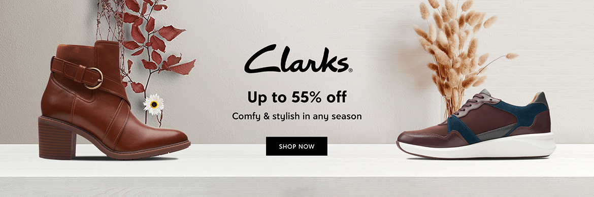 Clarks - Up to 55% off - Comfy & stylish in any season - Shop now
