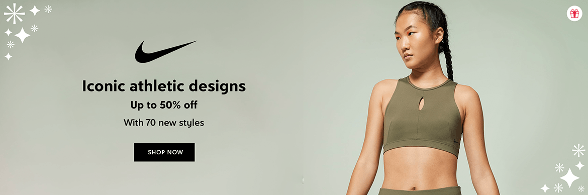 Iconic athletic designs - up to 50% off - with 70 new styles - shop now