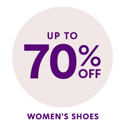 up to 70% off: women's shoes