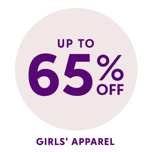 up to 65% off: girls' apparel